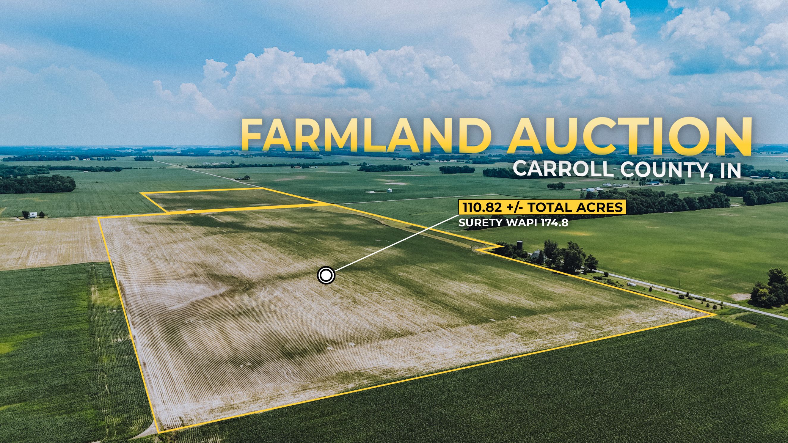 110 +/- Acres Carroll County, Indiana Online Farm Auction