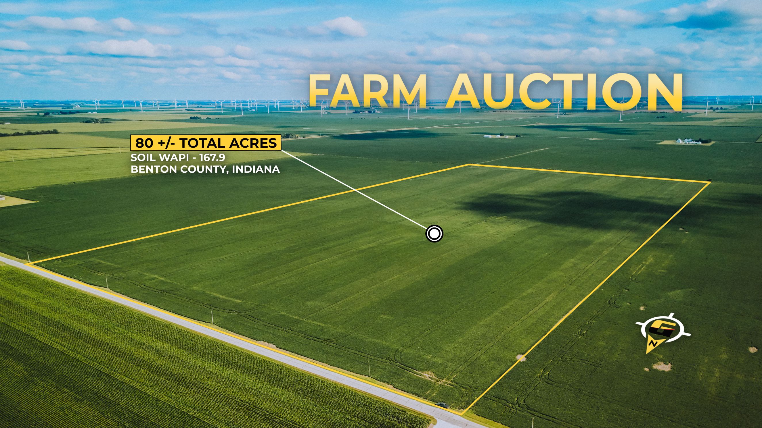 80 +/- Acres Benton County Online Farm Auction